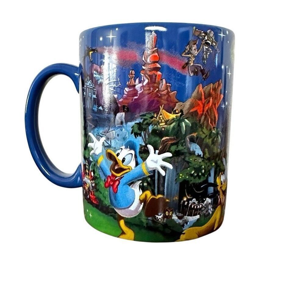 Walt Disney World Blue Mug with Disney Characters